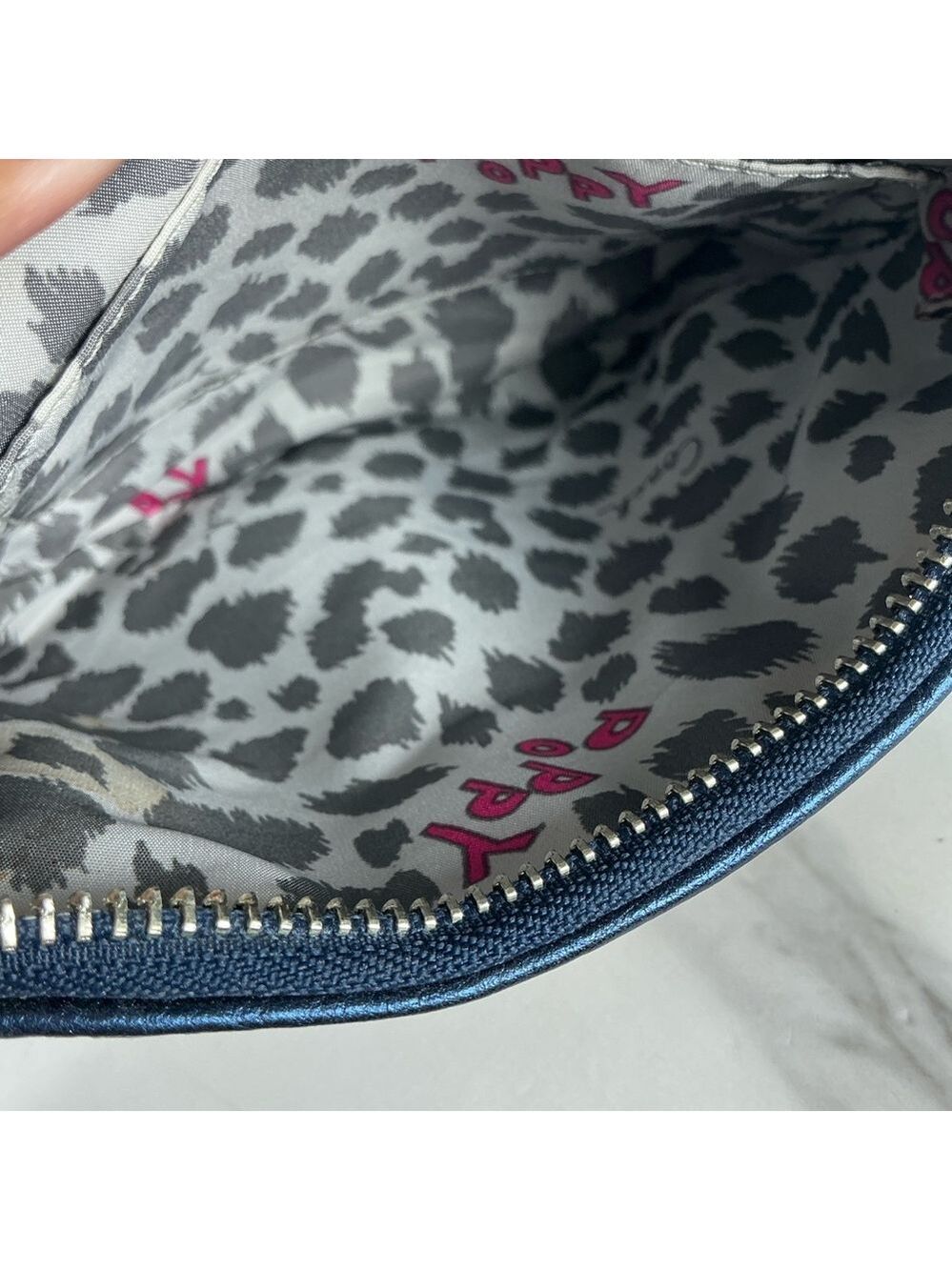 Coach Vintage Poppy Sequins Metallic Blue Sequin‎ Crossbody Bag - Picture 9 of 11